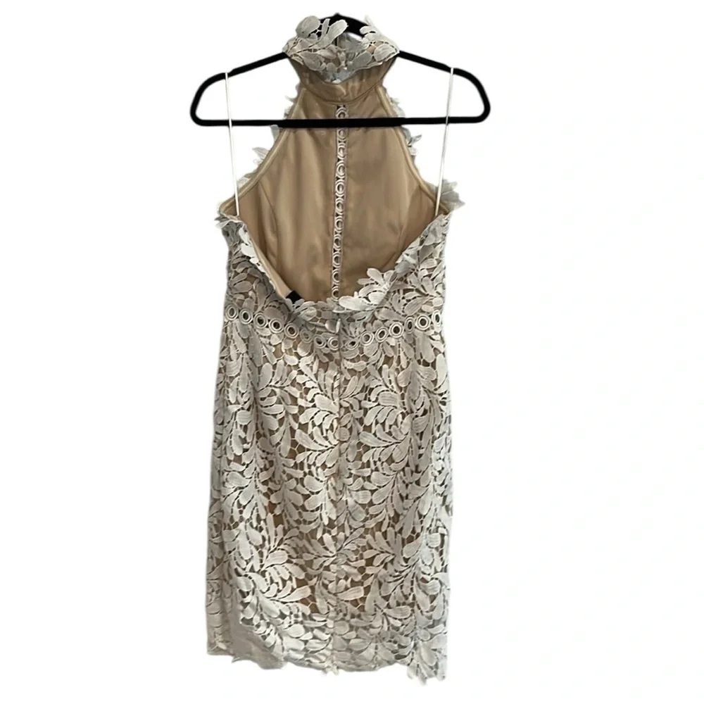 Vici Bride’s Bouquet Lace Halter Dress Size Large - Picture 4 of 9